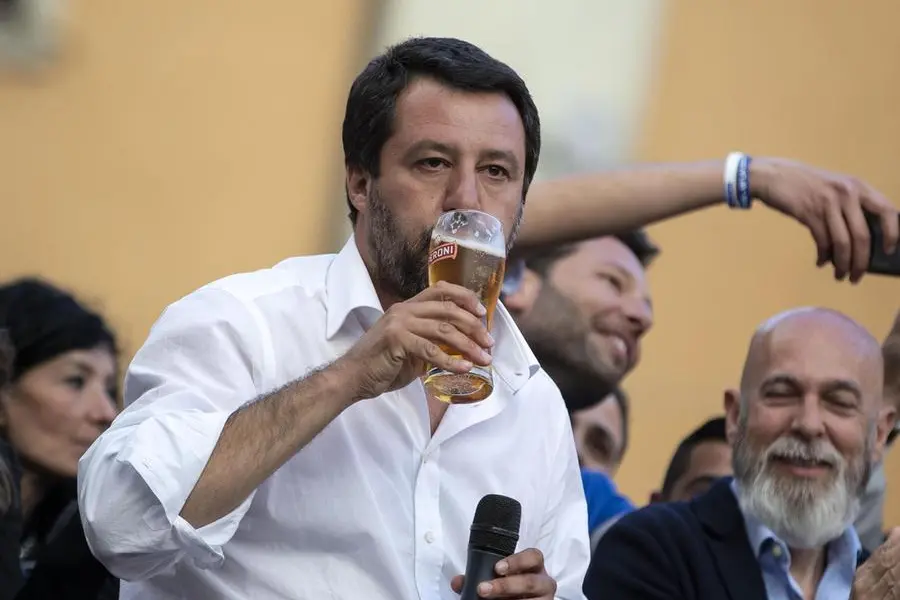 Il ministro dei Trasporti e vicepremier Matteo Salvini