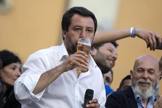 Il ministro dei Trasporti e vicepremier Matteo Salvini