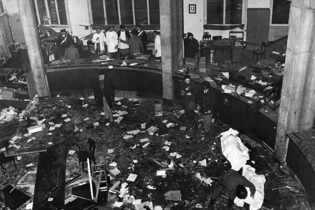 Publifoto Press Torino/LaPresse storico 12-12-1969 Milano Strage Piazza Fontana