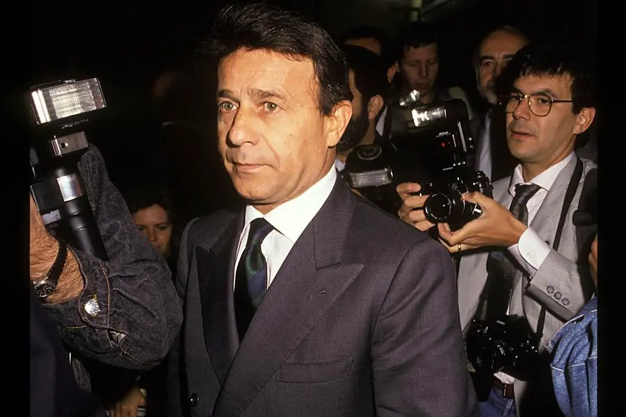 1990, Palazzo di Giustizia di Milano, nella foto Flavio Carboni, immobiliarista