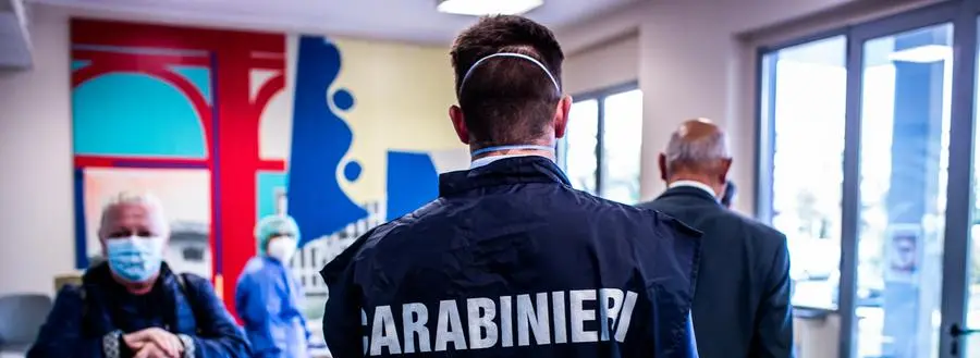 21/04/2020 Brescia, Reportage NAS, indagini per Coronavirus Lombardia; ispezioni all'interno di RSA del territorio