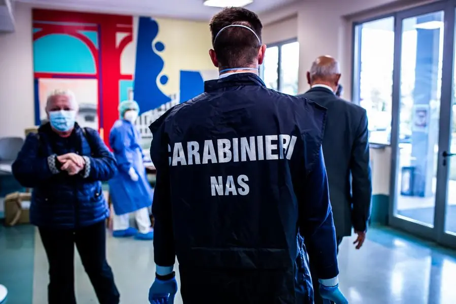 21/04/2020 Brescia, Reportage NAS, indagini per Coronavirus Lombardia; ispezioni all'interno di RSA del territorio