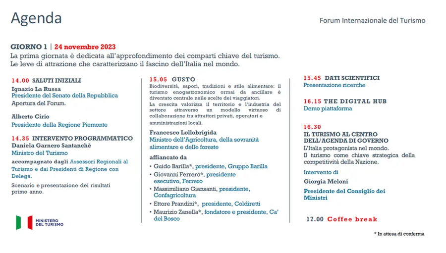 Il programma del forum
