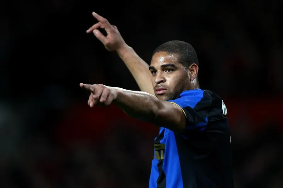 ©Jonathan Moscrop - LaPresse 11 03 2009 Manchester ( Inghilterra ) Sport Calcio Manchester United v Inter FC - Ottavi di finale ritorno UEFA Champions League 2008 2009 - Old Trafford Manchester Nella foto: Adriano ©Jonathan Moscrop - LaPresse 11 03 2009 Manchester ( England ) Sport Soccer Manchester United versus Inter FC - Last sixteen 2nd leg UEFA Champions League 2008 2009 - Old Trafford Manchester In the photo: Inter's Brazilian striker Adriano