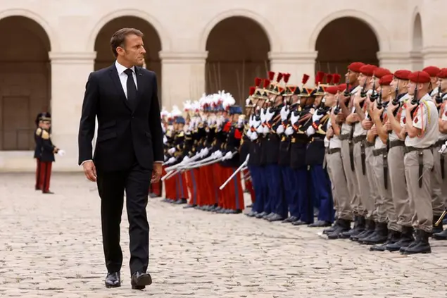 Il presidente francese Emmanuel Macron. Foto AP