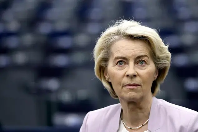 (La presidente della Commissione Ue. Foto Epa/Ansa)