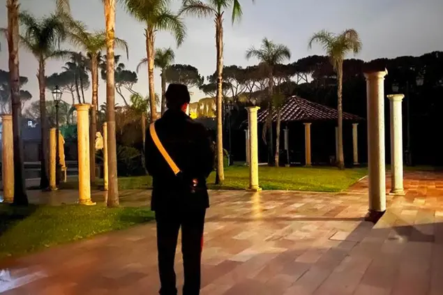 Una delle ville sequestrate dai carabinieri nell'operazione contro Nicitra foto ansa