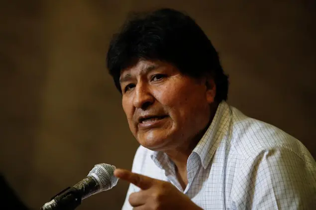 Morales è in esiilio dal 2019\\u00A0(AP Photo/Natacha Pisarenko)
