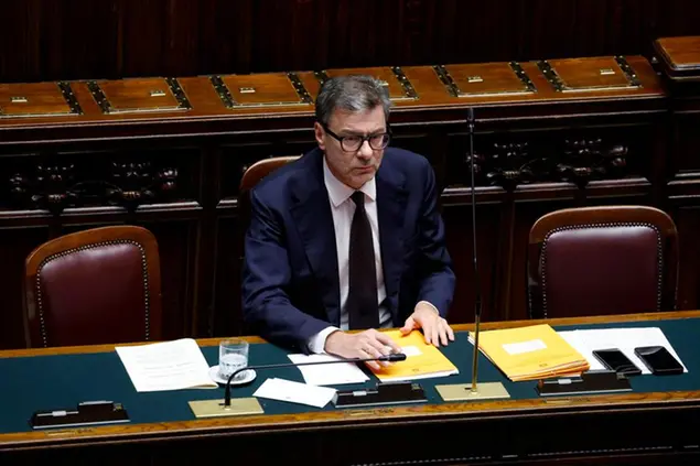 Il ministro dell'Economia, Giancarlo Giorgetti (foto Ansa)