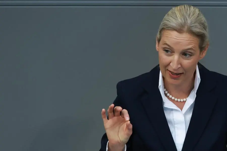 La leader di AfD Alice Weidel