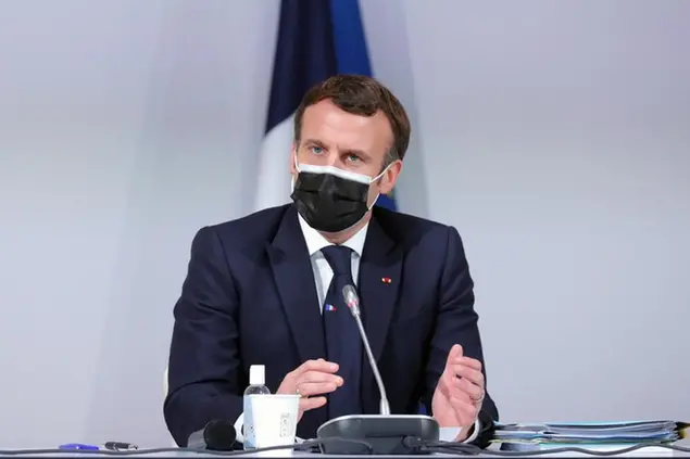 Il presidente francese Emmanuel Macron (AP Photo/Thibault Camus, Pool)