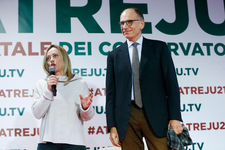 Letta ad Atreju, ma è stato Draghi a promuovere Meloni da sovranista a statista
