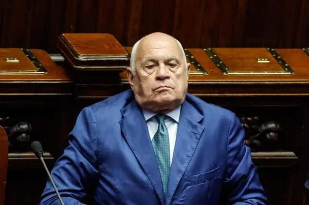 Il ministro della Giustizia Carlo Nordio alla Camera durante il Question time, Roma, 25 Giugno 2025. ANSA/GIUSEPPE LAMI