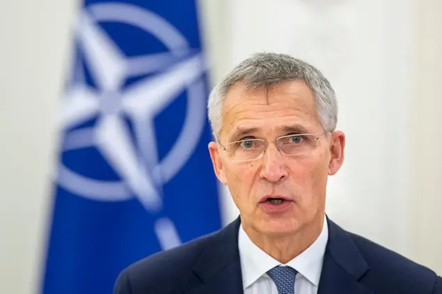 Jens Stoltenberg è l'attuale segretario generale della Nato\\u00A0(AP Photo/Mindaugas Kulbis)