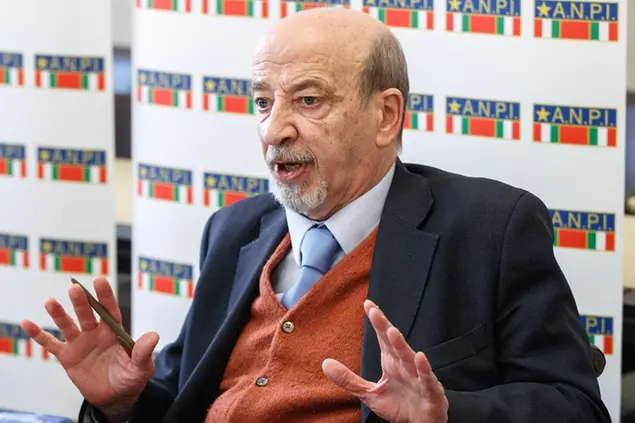 Gianfranco Pagliarulo presidente dell'Anpi (Foto Roberto Monaldo / LaPresse)