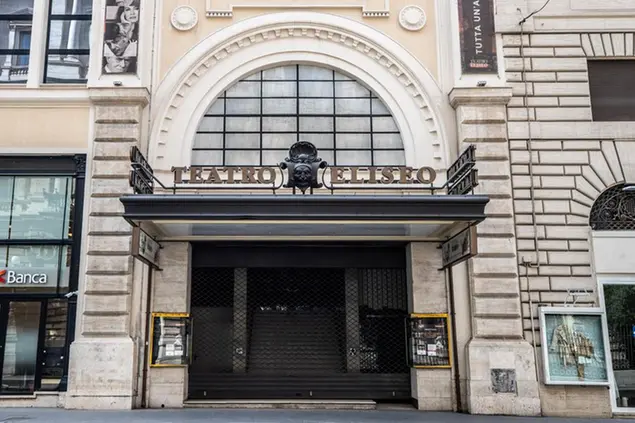 29/04/2020 Roma, Teatri della capitale chiusi a causa dellÕemergenza Coronavirus nella foto il Teatro Eliseo