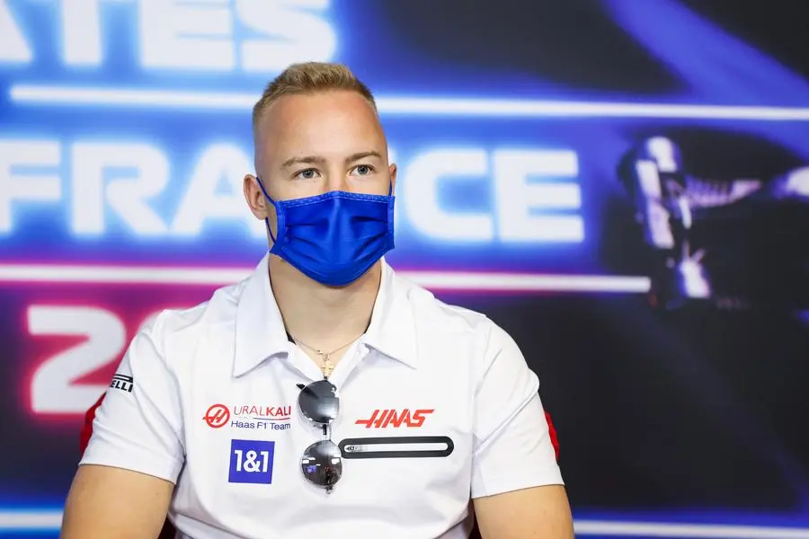 Nikita Mazepin\\u00A0(Antonin Vincent, Pool via AP)